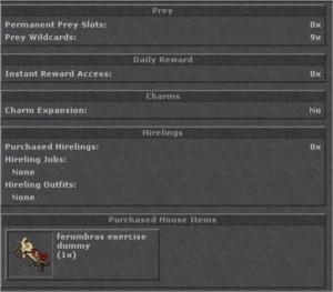 ED 252 VENEBRA ML 89 + ferumbras dummy - Tibia