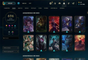 Conta League Of Legends Contendo Todos campeões,630 Skins LOL