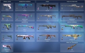 conta com coleção cheia de skins caras 650 reais gastos - Valorant