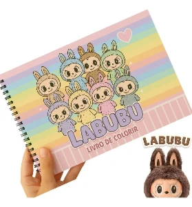 PDF do Livro De Colorir Labubu Estilo Bobbie Goods 50 Pag