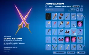 Conta fortnite barata com 60 skins, com passe ativo