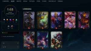 Conta LoL Full Acesso - 162 Champs e 148 Skins - Main Draven - League of Legends