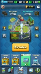 Conta Clash Royale - 220k ouro/6k gemas/6lendárias/Alt. Nome