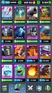 Conta Clash Royale - 220k ouro/6k gemas/6lendárias/Alt. Nome