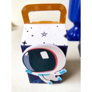 Kit Caixinhas Astronauta Personalizadas - Artesanato e Personalizados