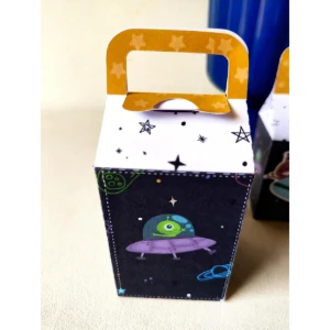 Kit Caixinhas Astronauta Personalizadas - Artesanato e Personalizados