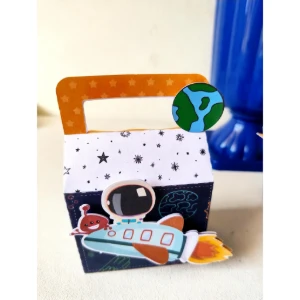 Kit Caixinhas Astronauta Personalizadas - Artesanato e Personalizados