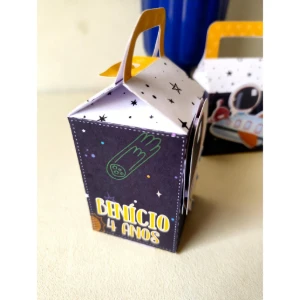 Kit Caixinhas Astronauta Personalizadas - Artesanato e Personalizados