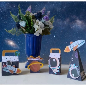 Kit Caixinhas Astronauta Personalizadas - Artesanato e Personalizados