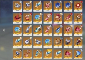 (NA) AR51 - DILUC, CHILDE, ALBEDO, ZHONGLI, GANYU, KEQQING - Genshin Impact