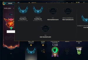 Platina 2 com TODOS os Champs e 261 Skins ( SUP / JG ) - League of Legends LOL