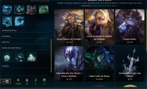 conta league of legends lvl 373,skins miticas LOL