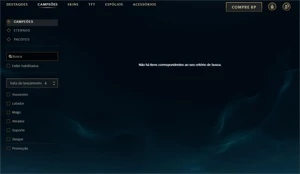 conta league of legends lvl 373,skins miticas LOL