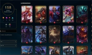 conta league of legends lvl 373,skins miticas LOL