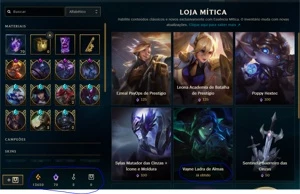 conta league of legends lvl 373,skins miticas LOL