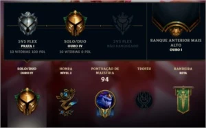 Conta lol Gold 4 solo duo - League of Legends