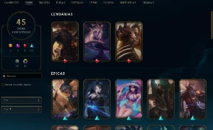 Conta Mono Pyke Esmeralda 4, 45 Skins! - League of Legends LOL