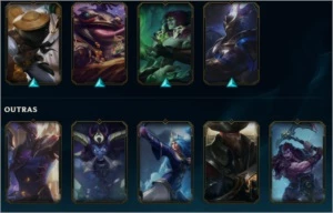 CONTA LEAGUE OF LEGENDS 53 SKINS LOL
