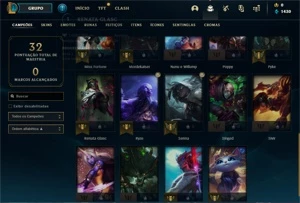 Conta de lol MESTRE 65% de win rate - League of Legends