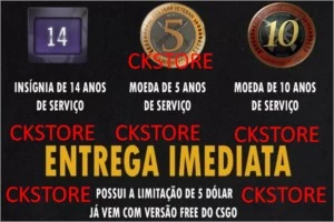 CONTA STEAM - CSGO - CSGO PRIME - MEDALHA 5/10y - 14/16 ANOS - Counter Strike
