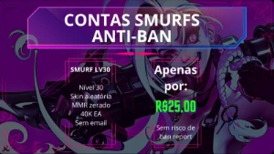 [Br] Smurfs Lvl 30 Unranked Sem Email Confirmado! - League of Legends LOL