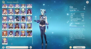 16 chars T5 + 13 armas T5, todos os arcontes e etc... - Genshin Impact
