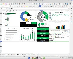 Excel Sales Dashboard Spreadsheet - XLSX - Outros