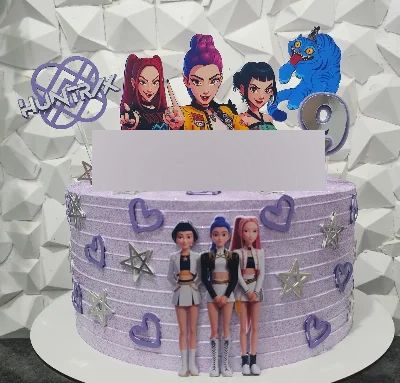 Arquivo topo de bolo Guerreiras do k-pop