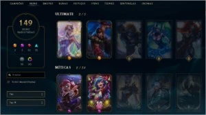 |CONTA LEAGUE OF LEGENDS| GOLD IV - 149 Skins - 131 Campeões LOL