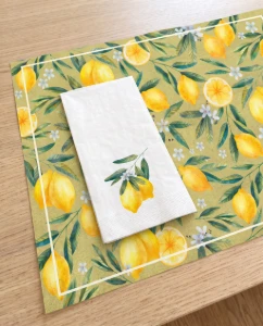 Guardanapo de Papel Limão Siciliano (12 unidades) - Artesanato e Personalizados
