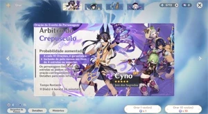 CONTA AR 50 COM 4 PERSONAGNES 5* E MAIS DE 5000 DE GEMA - Genshin Impact