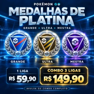 Pokémon GO | Medalhas de Platina — Grande, Ultra e Mestra