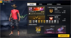 CONTA FREE FIRE MESTRE- GEMADA COM MAIS DE 60 SKINS