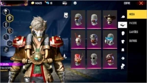 CONTA FREE FIRE MESTRE- GEMADA COM MAIS DE 60 SKINS