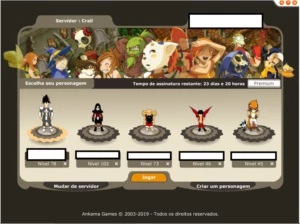 VENDO 2 CONTAS DOFUS RETRO SERVIDOR CROIL