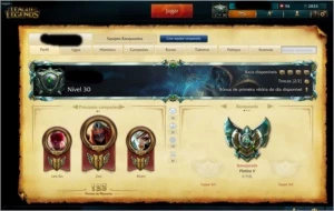 Conta Lol atual Platina 5 - borda platina - League of Legends