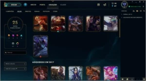 Conta League of Legends Diamante IV com borda Diamante. LOL