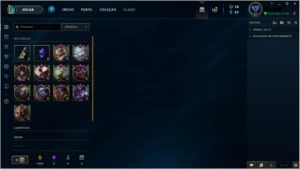 Conta League of Legends Diamante IV com borda Diamante. LOL
