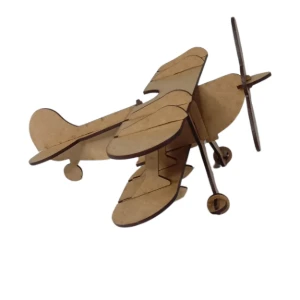 Kit Avião Biplano 23cm Mdf Corte Laser Personalizado,... - Artesanato e Personalizados