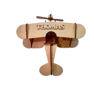 Kit Avião Biplano 23cm Mdf Corte Laser Personalizado,... - Artesanato e Personalizados