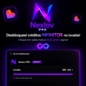 Nexlov Pro | Lovable Ilimitado - extensão - key 15 dias - Inteligência Artificial