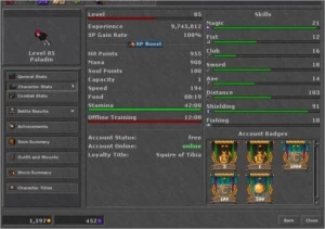 RP 260 / MS 193 / EK 111 NON-PVP / RP 85 RETRO-PVP - Tibia