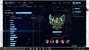 CONTA PLATINA 5 LOL - League of Legends