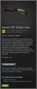 Sawed-Off | Amber Fade - CSGO - Counter Strike