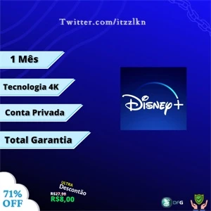1 Conta Disney+ (1 mês - Totalmente sua) - Assinaturas e Premium