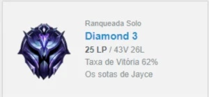 🔥Conta league of legends smurf d3 com wr super positivo🔥 LOL