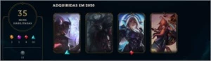 CONTA DE LEAGUE OF LEGENDS 2013 LVL 150 35 SKINS LOL