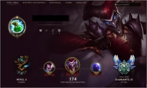 Conta Diamante 3 /2018 - League of Legends LOL