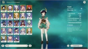 Genshin Impact conta com cinco personagens 5 estrelas  AR-45