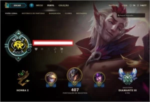 Conta diamante 3 - All champions 14k ip 15 pgs runas - League of Legends LOL